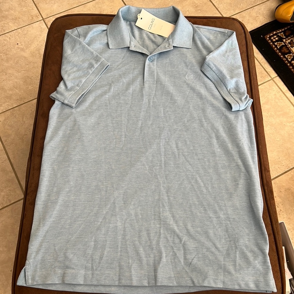 Colin’s Basic Polo Size Large Blue New With Tags